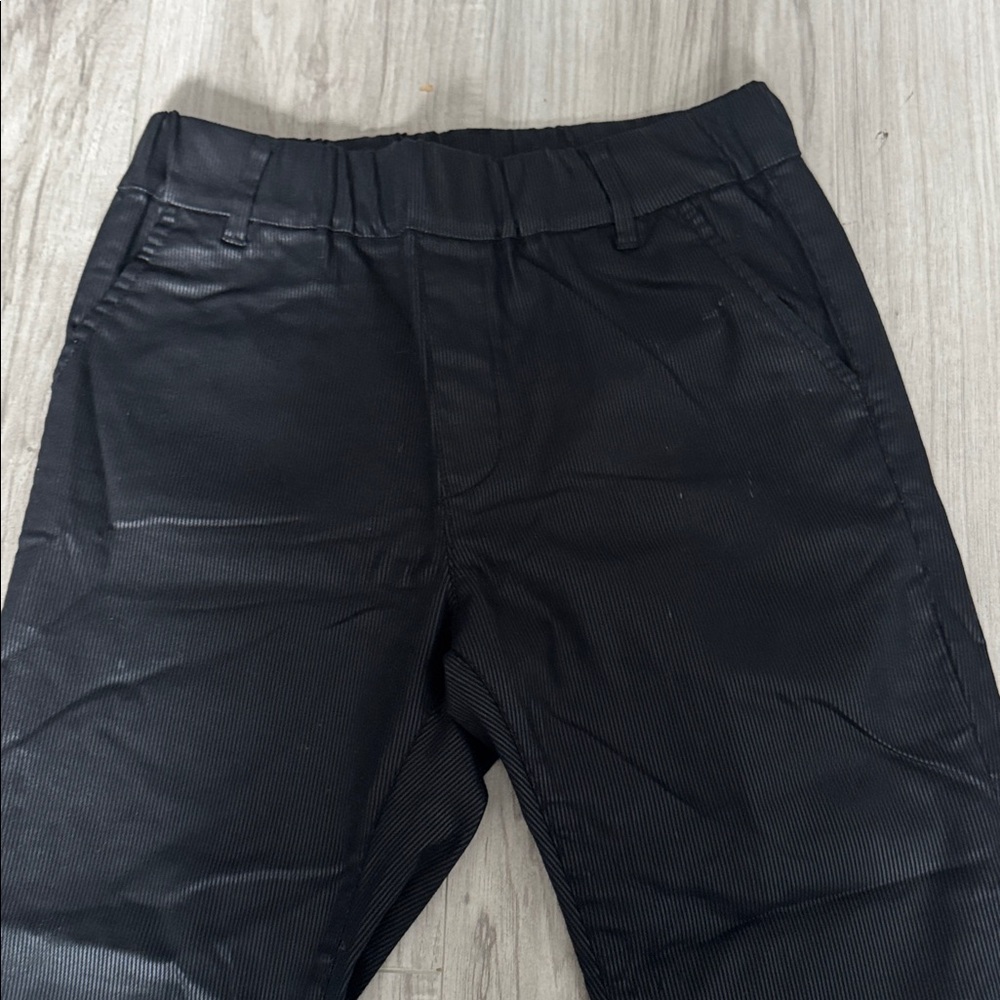 FLOG Black Textured Pants